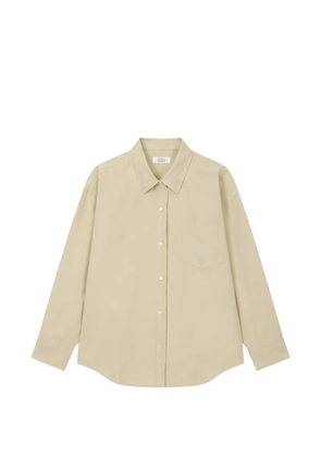 TOMBOY button-down chest-pocket cotton shirt - Neutrals