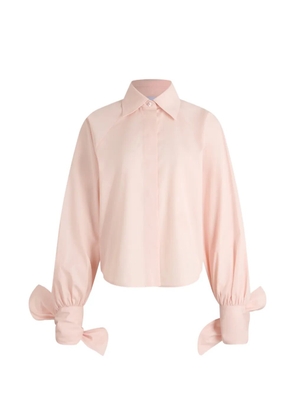 Patou bow-detail long-sleeve blouse - Pink