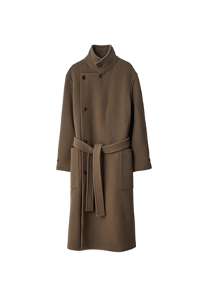 LEMAIRE Wrap coat in wool - Brown