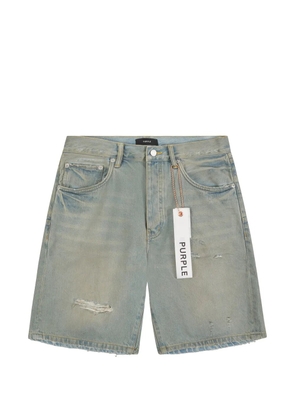 Purple Brand distressed denim shorts - Blue