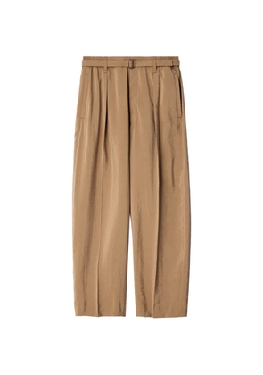 LEMAIRE belted relaxed pants in dry-silk - Neutrals