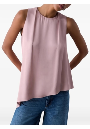 LIU JO asymmetric satin top - Pink