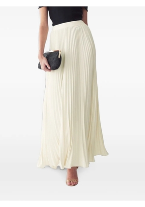 WILLA Amur pleated maxi skirt - Neutrals