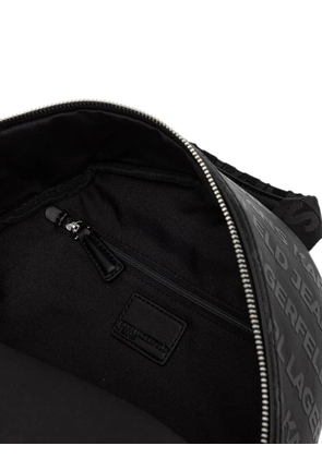 Karl Lagerfeld Jeans all-over logo-embossed backpack - Black