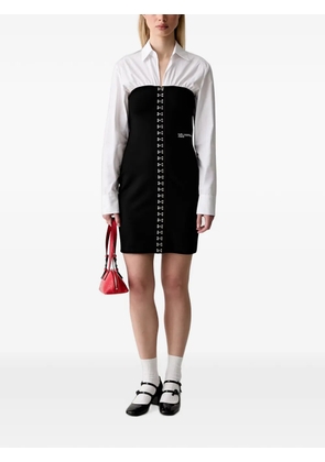 Karl Lagerfeld Jeans hook-and-eye layered mini dress - Black