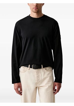 Karl Lagerfeld Jeans logo-patch long-sleeve T-shirt - Black