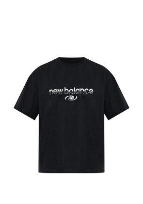 New Balance logo-print T-shirt - Black