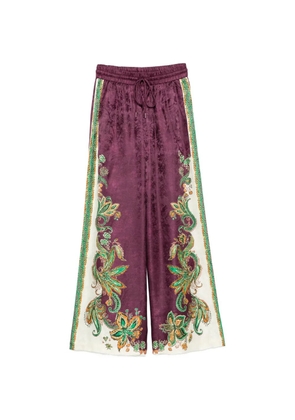 ALEMAIS Ruthie paisley-print palazzo pants - Purple