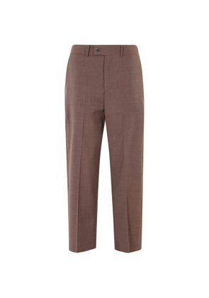 Erika Cavallini Alfio pressed-crease tailored trousers - Brown