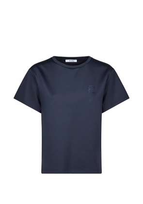 Max Mara logo-embroidered T-shirt - Blue