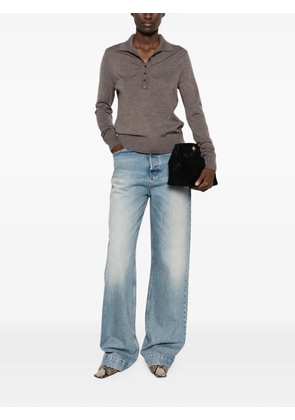 PINKO Vaduz wool polo top - Grey