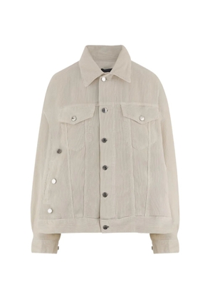 Haikure ribbed-knit jacket - White