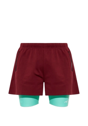 Balenciaga logo-print layered shorts