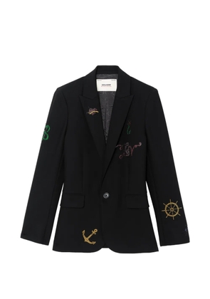 Zadig&Voltaire Valse strass multinavy jacket - Black