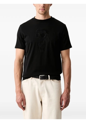 Karl Lagerfeld Ikonik embroidered T-shirt - Black