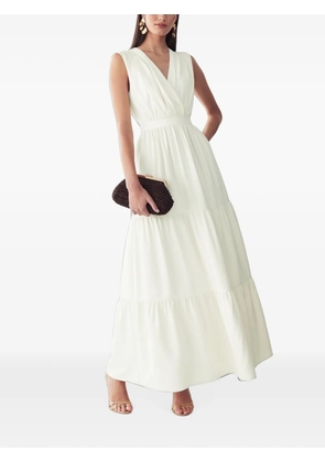 ST MRLO tiered sleeveless maxi dress - Neutrals