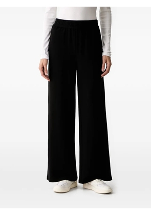 Karl Lagerfeld logo-embroidered side-stripe trousers - Black