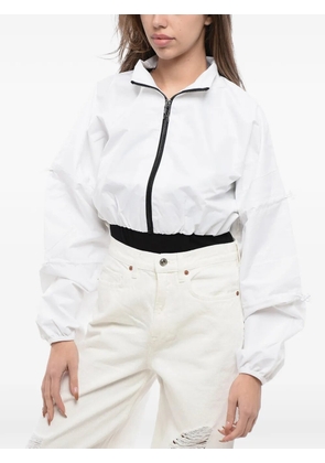 Reebok Cardi B drawstring white jacket