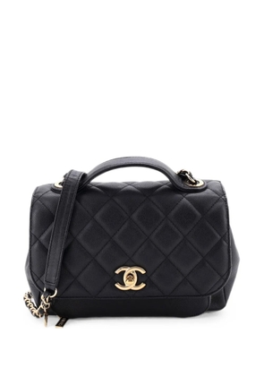 CHANEL Pre-Owned Business Affinity Flap Bag Quilted Caviar Small shoulder bag - Black
