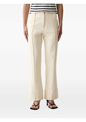 Barbour Hinton pintuck-detailing flared jeans - Neutrals