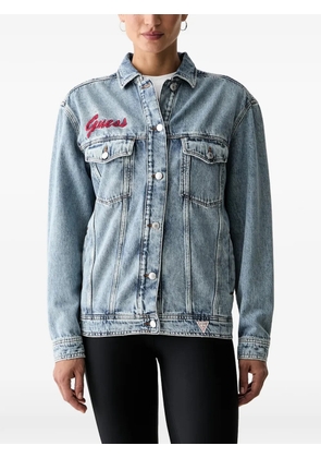 GUESS USA sequin-embellished denim jacket - Blue