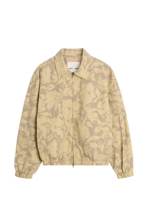 Cmmn Swdn Luke floral-print blouson jacket - Yellow