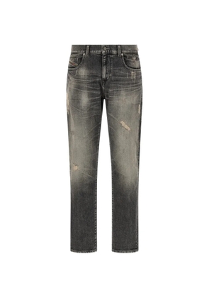 Diesel D-Strukt destroyed-effect jeans - Grey