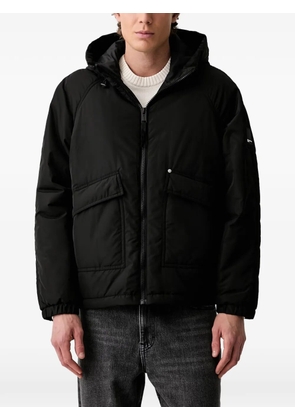 Karl Lagerfeld Jeans hooded raglan-sleeve jacket - Black