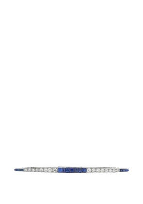 LB Exclusive diamond and sapphire brooch - Silver