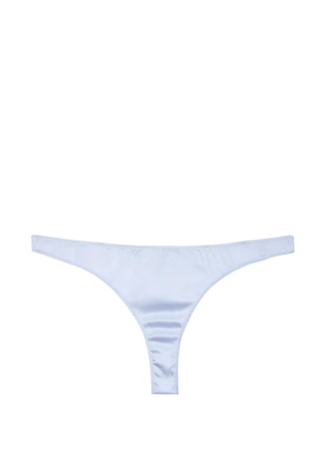 Fleur Du Mal Luxe thong - Blue
