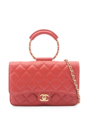 CHANEL Pre-Owned 2019 Matelassé Loop Handle chain wallet - Red