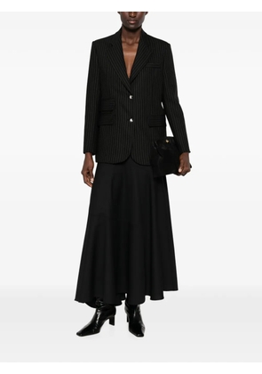 Elisabetta Franchi pinstripe-pattern notched-lapels blazer - Black