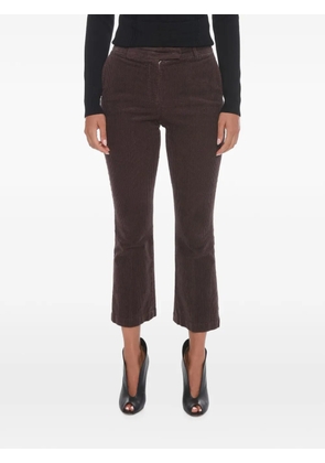 QL2 corduroy cropped trousers - Brown