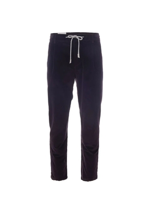 Eleventy pleated corduroy trousers - Purple
