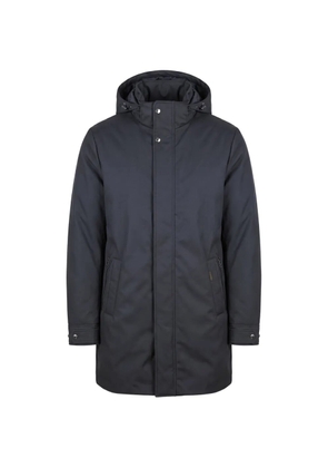 Moorer hooded padded coat - Blue