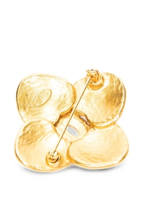 CHANEL Pre-Owned CC Clover brooch - Gold