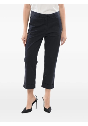 Woolrich cuffed-hem cropped trousers - Blue