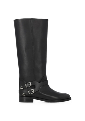 PINKO buckle-detail leather boots - Black