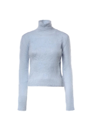 DONDUP brushed-effect roll-neck sweater - Blue