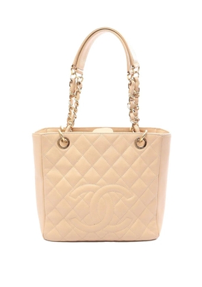 CHANEL Pre-Owned 2011 Caviar Petite Shopping tote bag - Neutrals