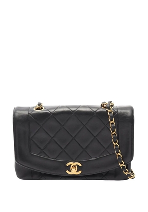 CHANEL Pre-Owned 1991-1994 Small Lambskin Diana Flap crossbody bag - Black