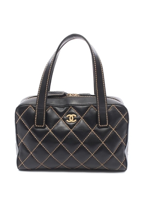 CHANEL Pre-Owned 2003-2004 Small Calfskin Wild Stitch handbag - Black