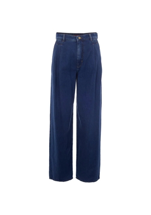 Max Mara pleated wide-leg jeans - Blue