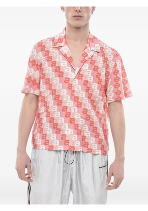 Awake NY logo-detail short-sleeve shirt - Pink