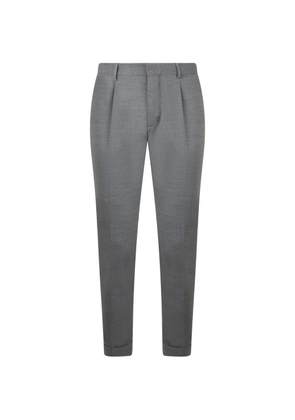 Moorer slim-fit pleated trousers - Grey