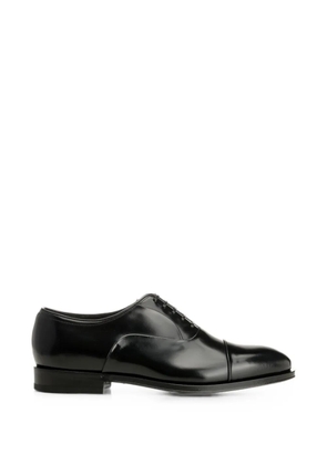 Ferragamo leather oxford shoes - Black
