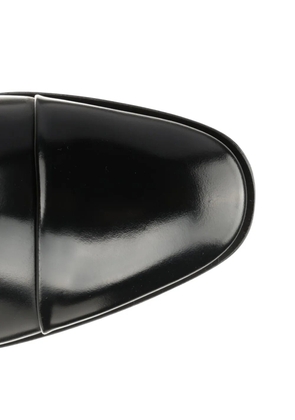Ferragamo leather oxford shoes - Black