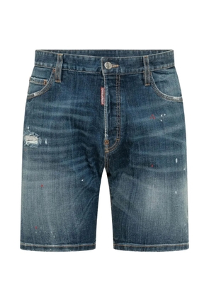 DSQUARED2 distressed denim shorts - Blue