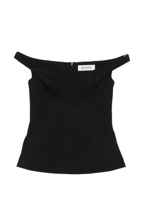 Róhe off-shoulder blouse - Black