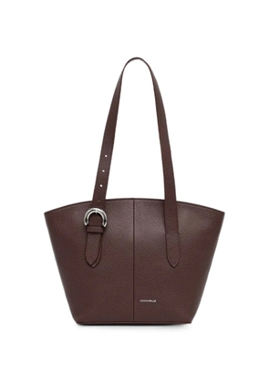 Coccinelle buckle-detail pebbled-leather tote bag - Red